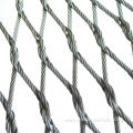 Interwoven stainless cable mesh